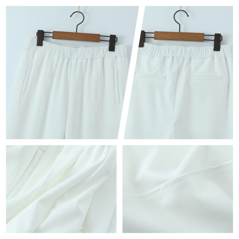 Plus Size Slit Trouser Pants