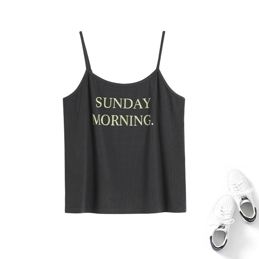 Plus Size Slogan Tank Top