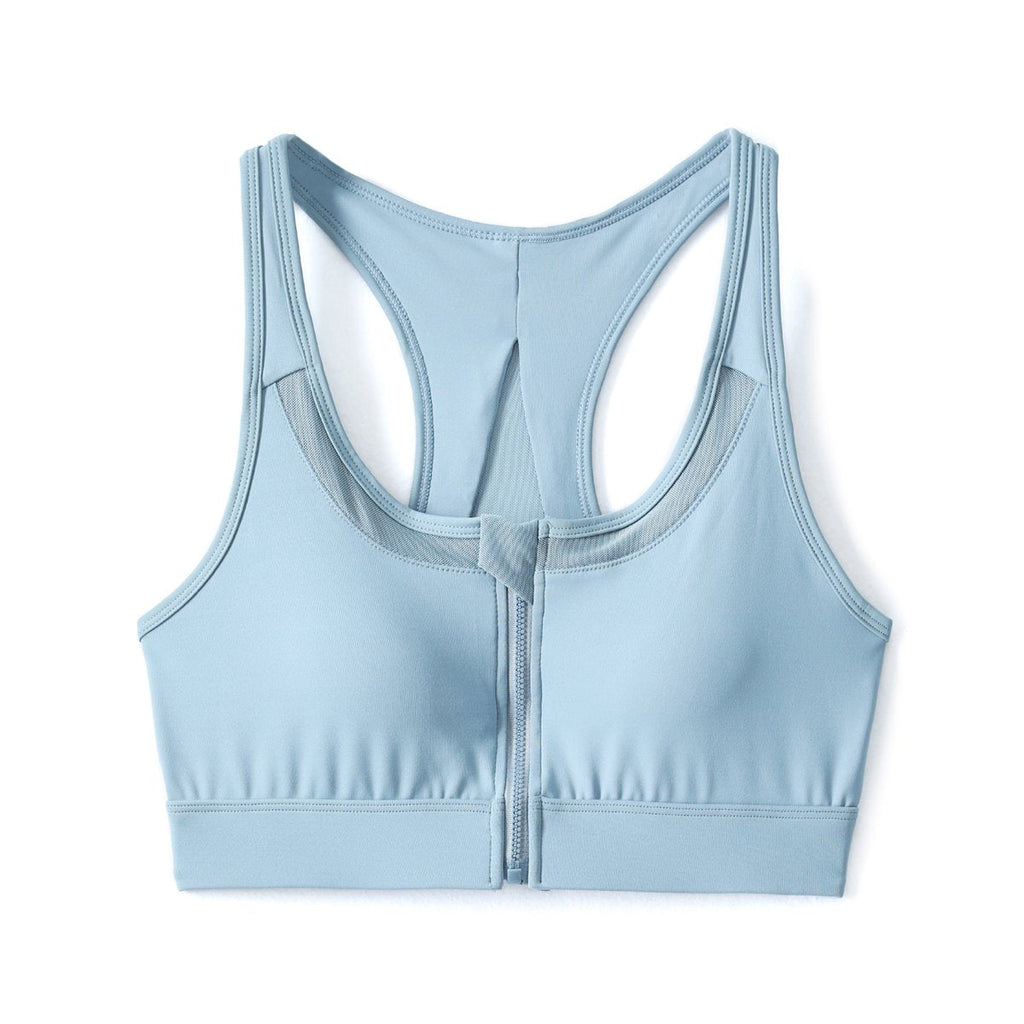 Orna Plus Size Zipper Sports Bra