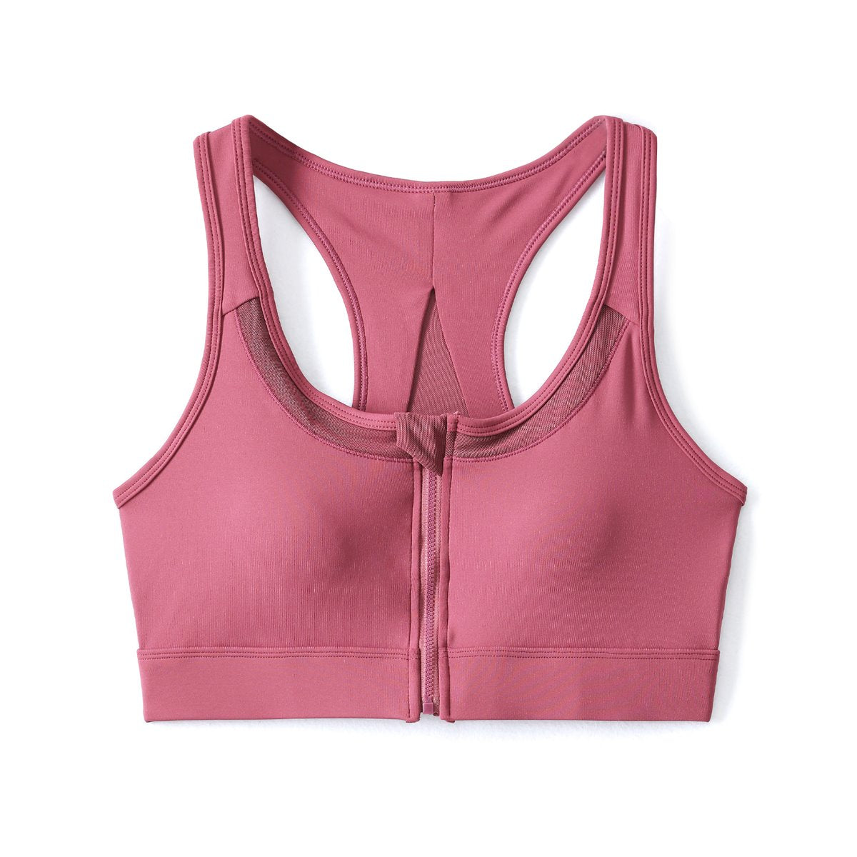Olympia Plus Size Zipper Sports Bra
