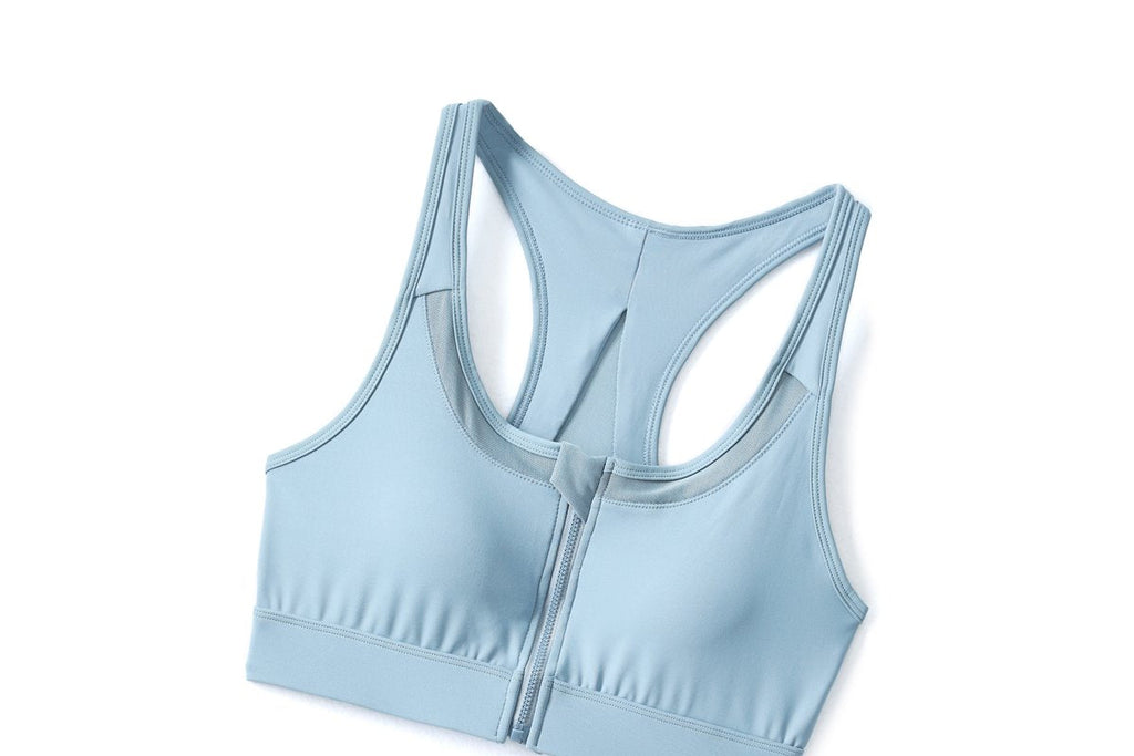 Orna Plus Size Zipper Sports Bra