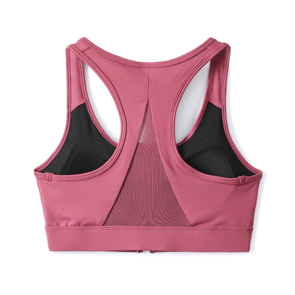 Olympia Plus Size Zipper Sports Bra