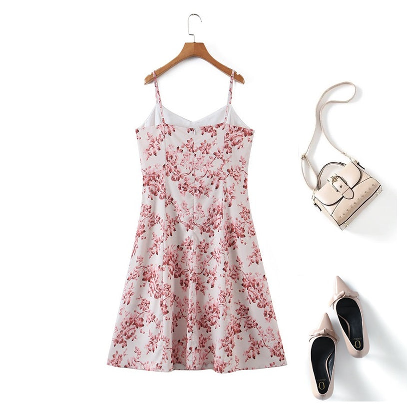 Plus Size Spring Floral Midi Dress