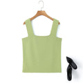 Plus Size Square Neck Crop Top