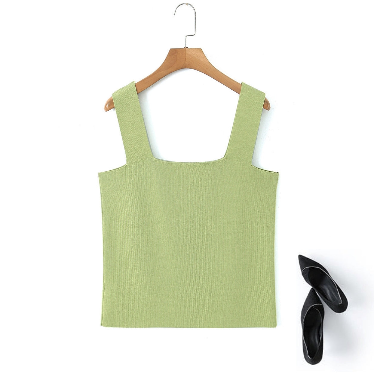 Plus Size Square Neck Crop Top