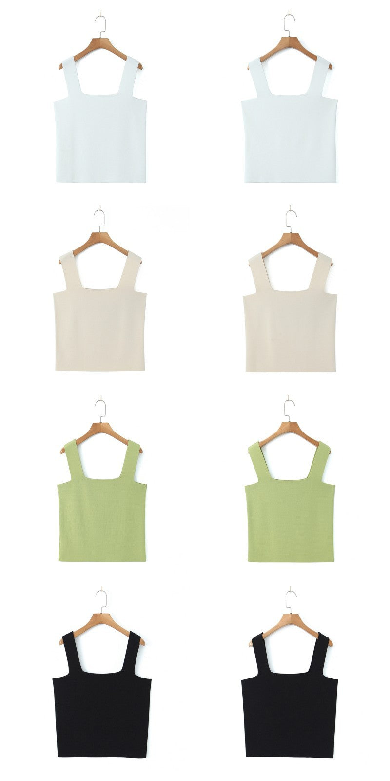 Plus Size Square Neck Crop Top