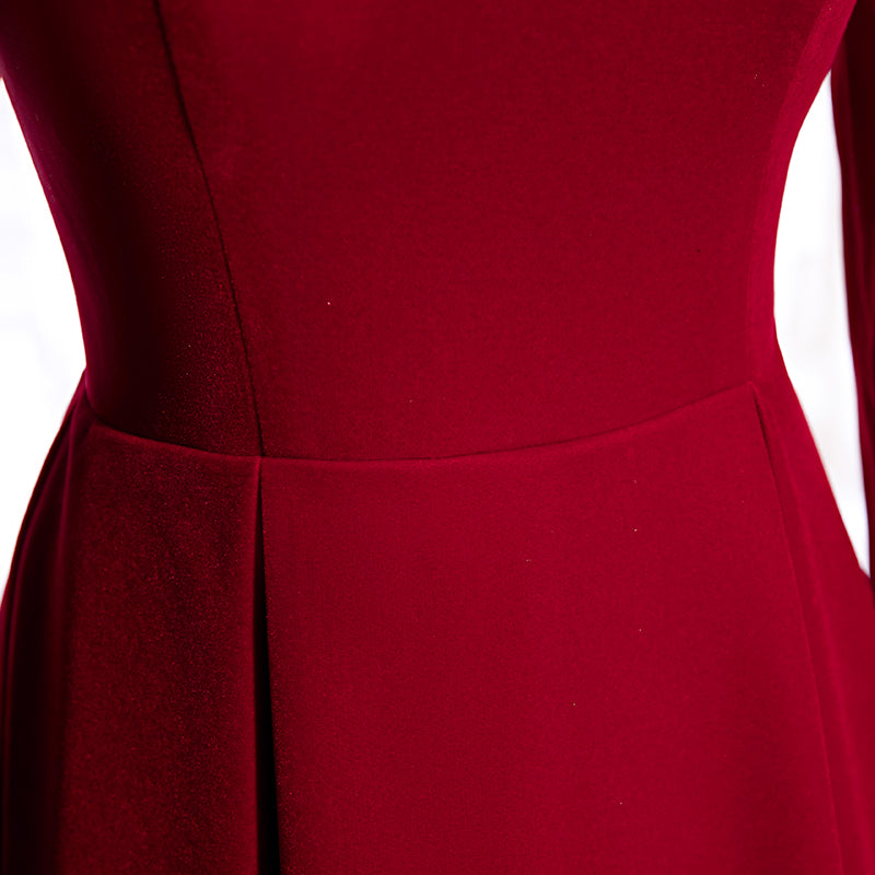 Plus Size Square Neck Evening Dress