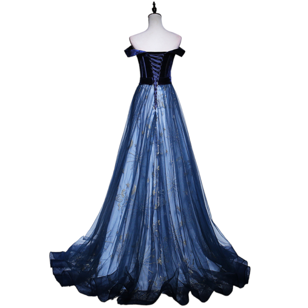 Plus Size Stars and Moon Evening Dress