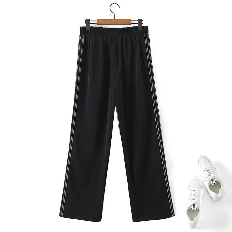 Plus Size Straight Leg Track Pants