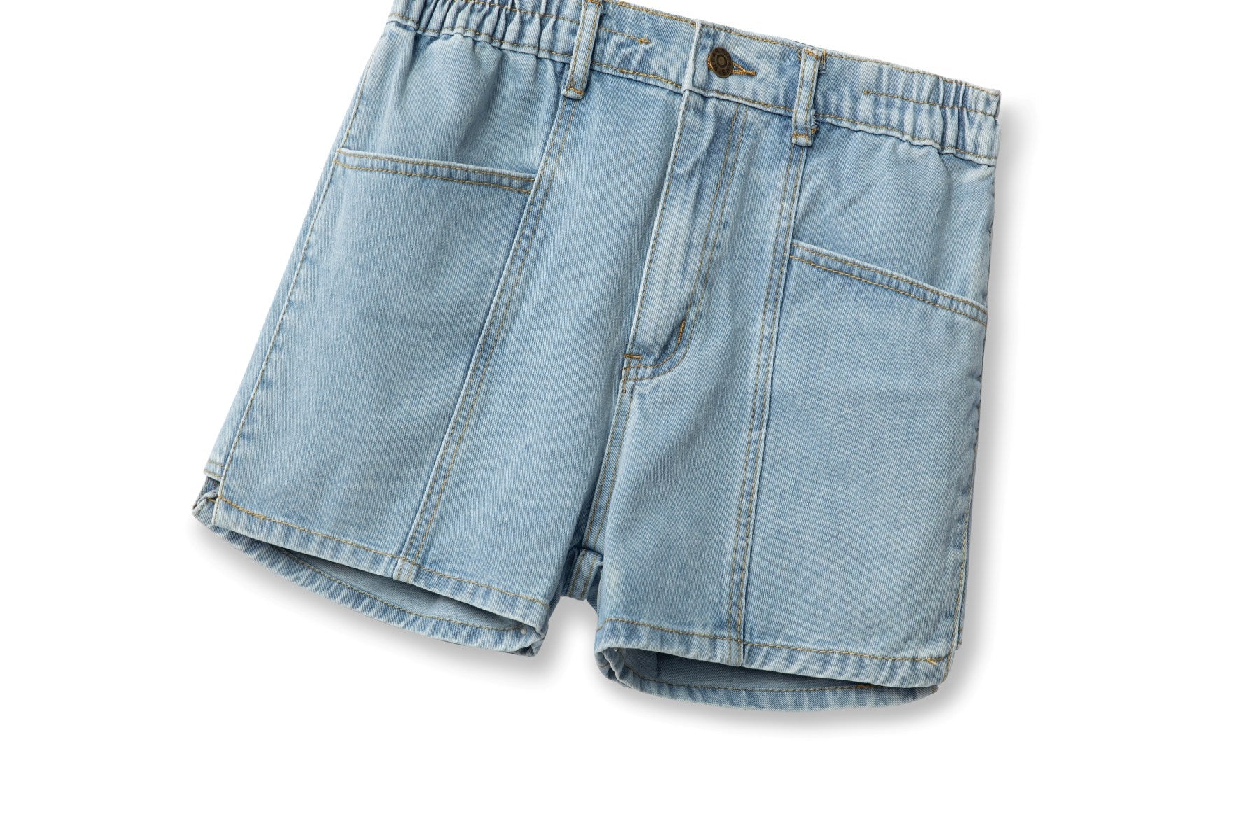 Plus Size Stretchband Denim Shorts