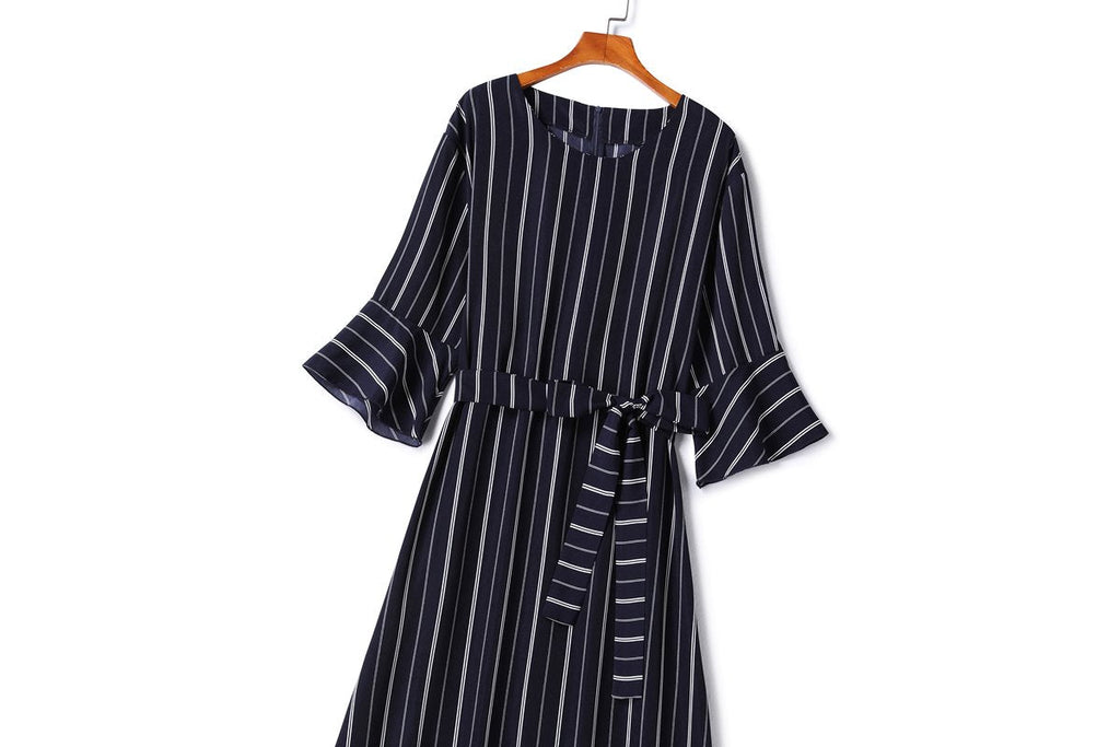 Faeth Plus Size Stripes Maxi Dress