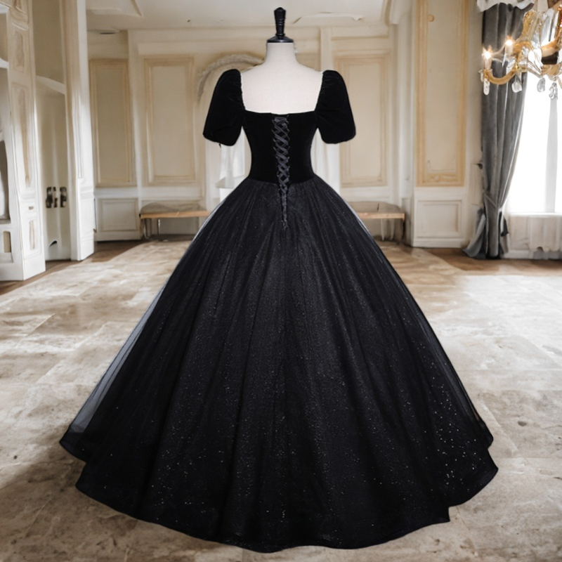 Waverly Plus Size Vintage Black Gown