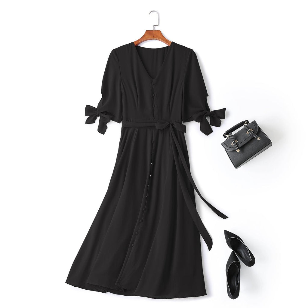 Bridgette Plus Size Modern Vintage Midi Dress