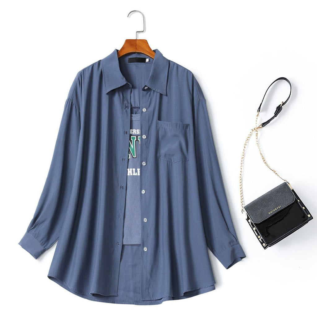Nina Plus Size Tank Top and Shirt Set