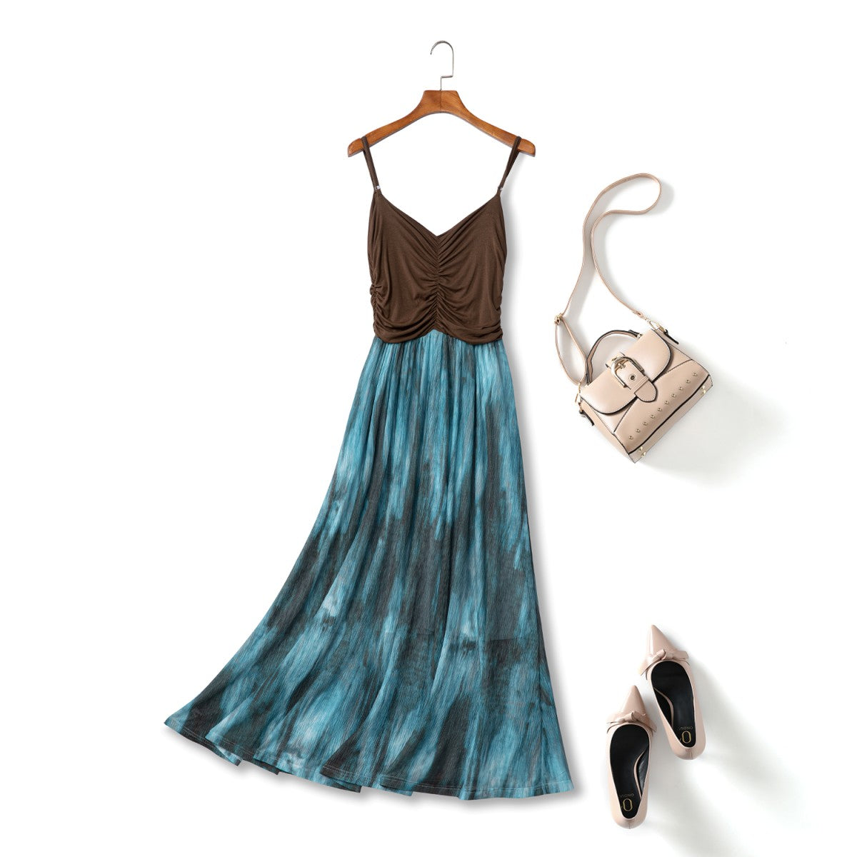 Scottie Plus Size Tie Dye Bohemian Maxi Dress
