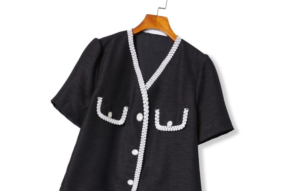 Plus Size Top and Skirt Set