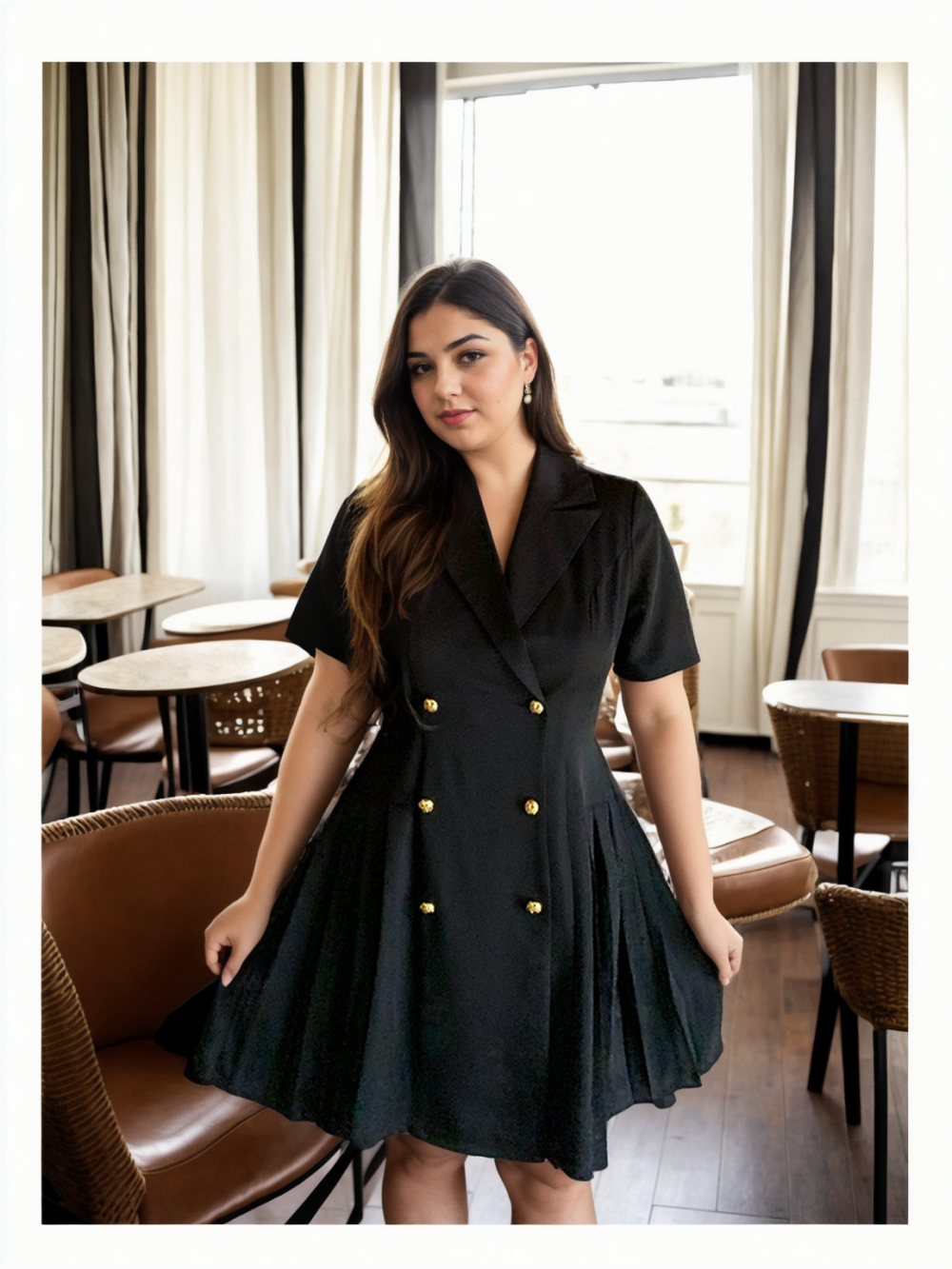 Kelly Plus Size Trench Coat Dress