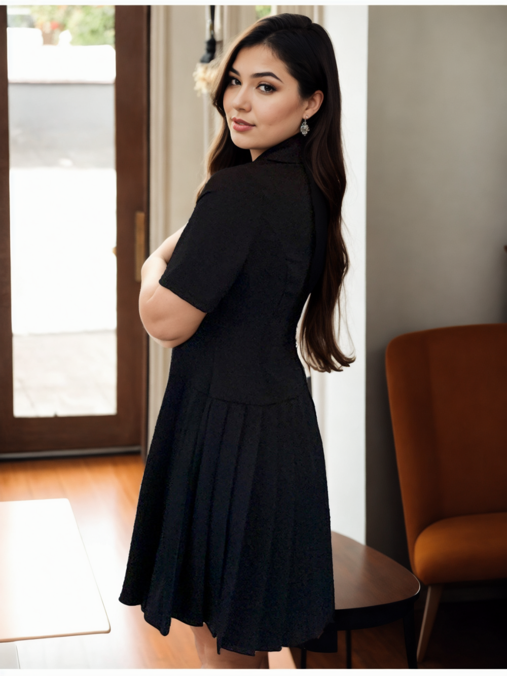 Kelly Plus Size Trench Coat Dress