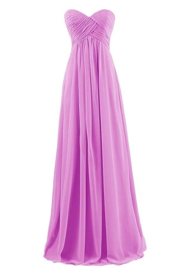 Plus Size Tube Chiffon Evening Dress