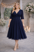 Alice Plus Size Tulle Midi Dress