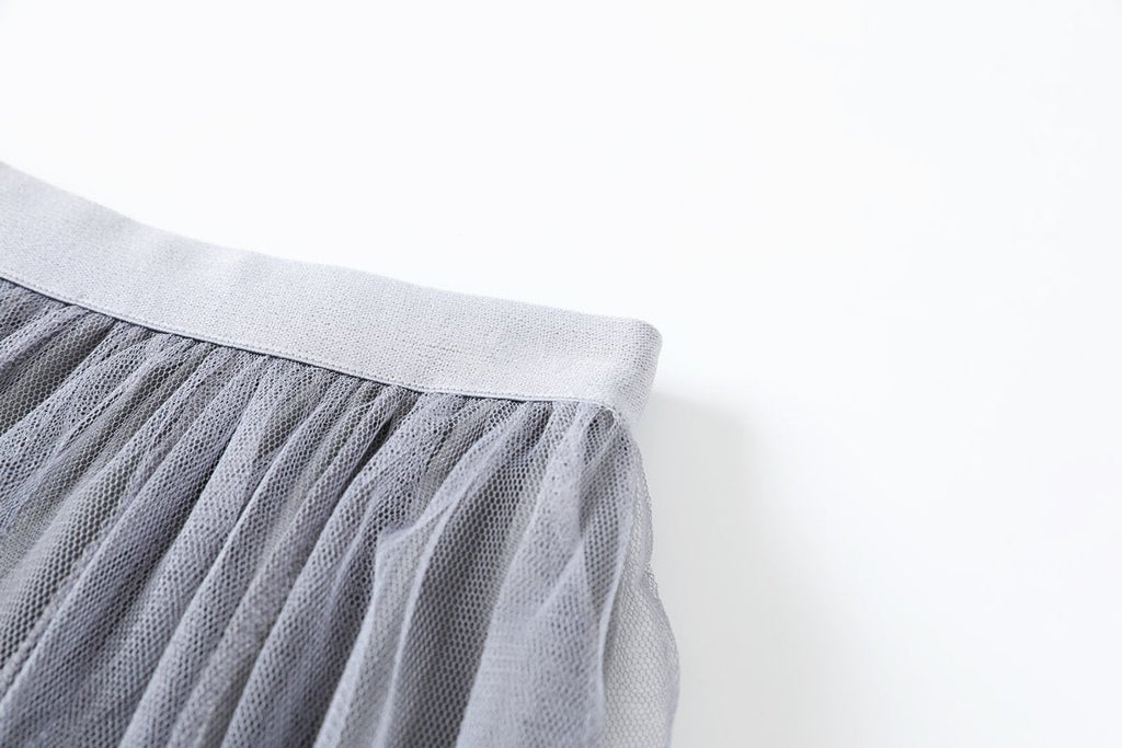 Plus Size Tulle Midi Skirt