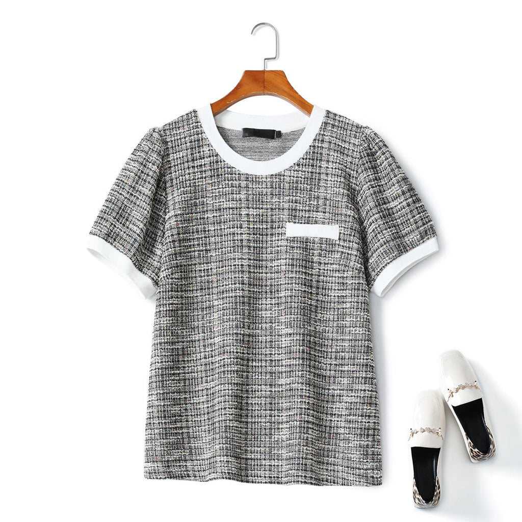 Paige Plus Size Tweed Blouse