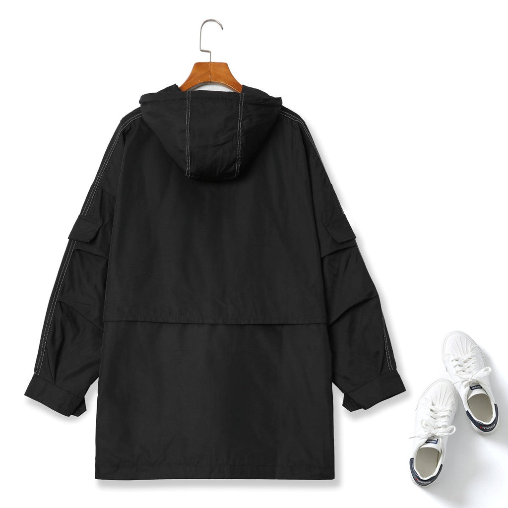Plus Size Trench Utility Jacket