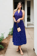 Kairi Plus Size Vintage Halter Wedding Guest Dress