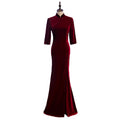 Plus Size Cheongsam Mermaid Gown