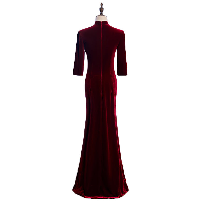 Plus Size Cheongsam Mermaid Gown
