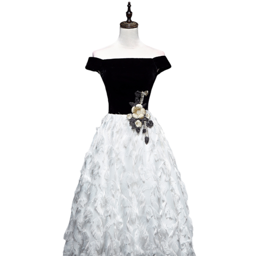 Plus Size Vintage Off Shoulder Cocktail Dress