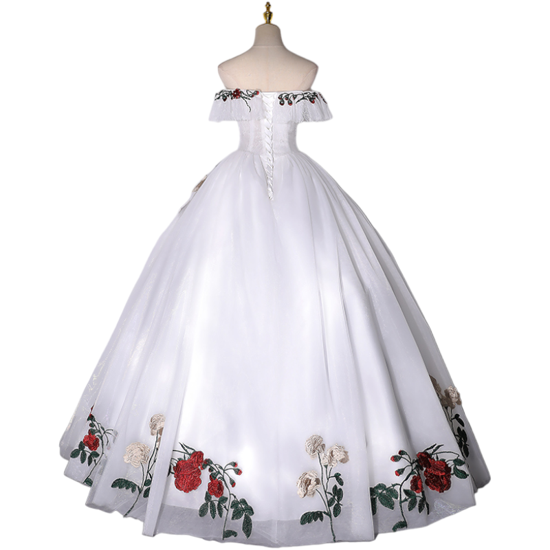 Plus Size Vintage Roses Ball Gown