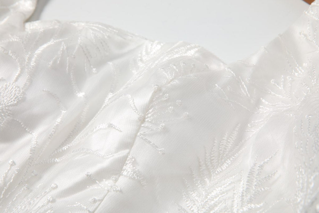 Plus Size White A Line Dress