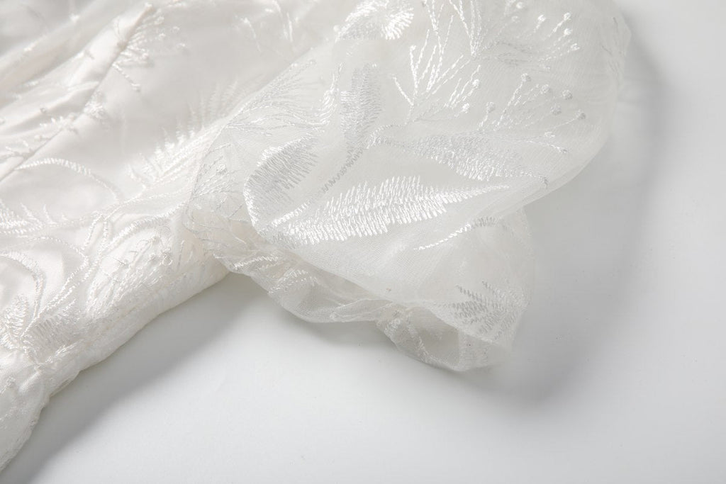 Plus Size White A Line Dress