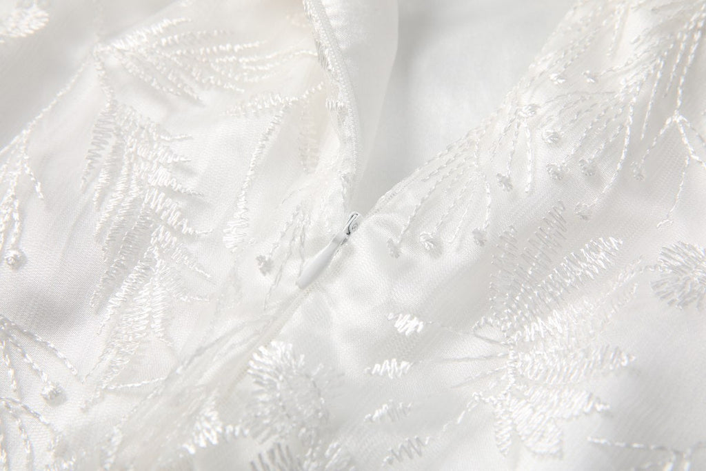 Plus Size White A Line Dress