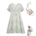 Plus Size White Floral Dress