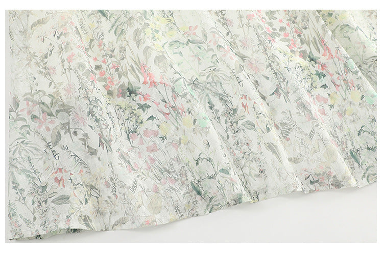 Plus Size White Floral Dress