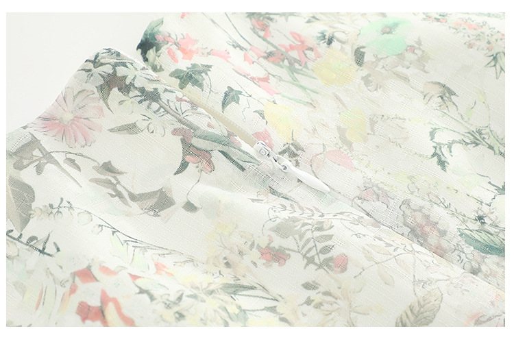 Plus Size White Floral Dress