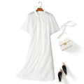 Isabel Plus Size Cheongsam White Lace Dress