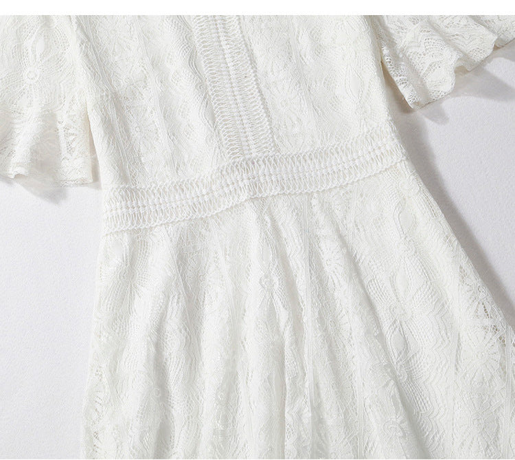 Plus Size White Lace Dress