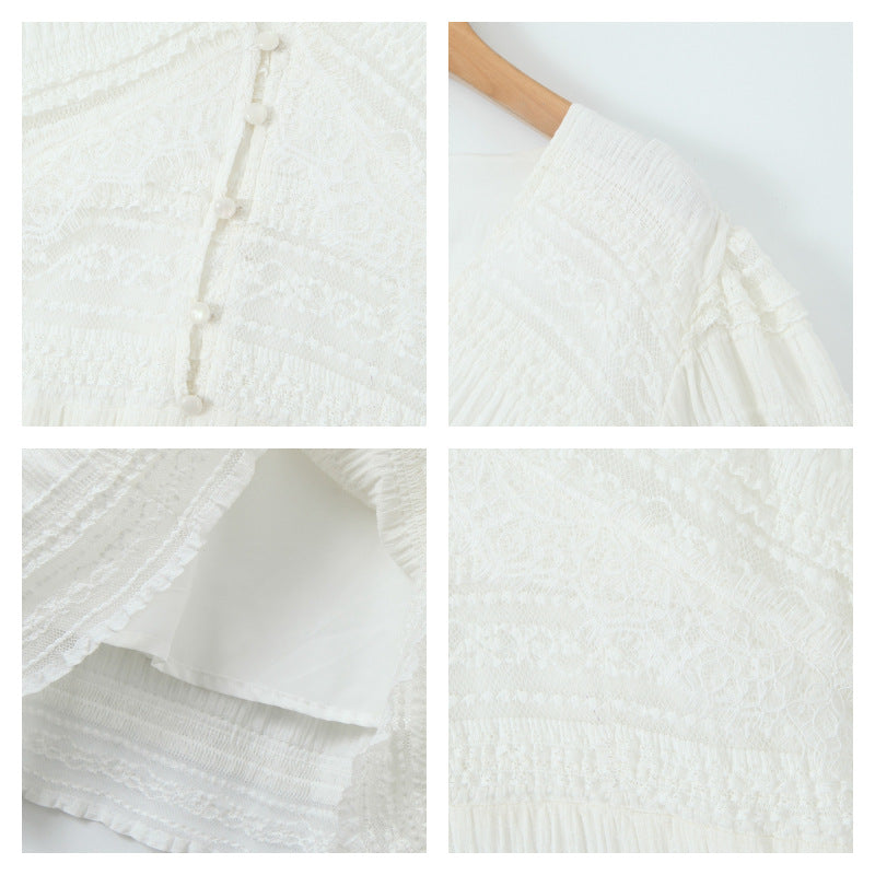 Plus Size White Lace Dress