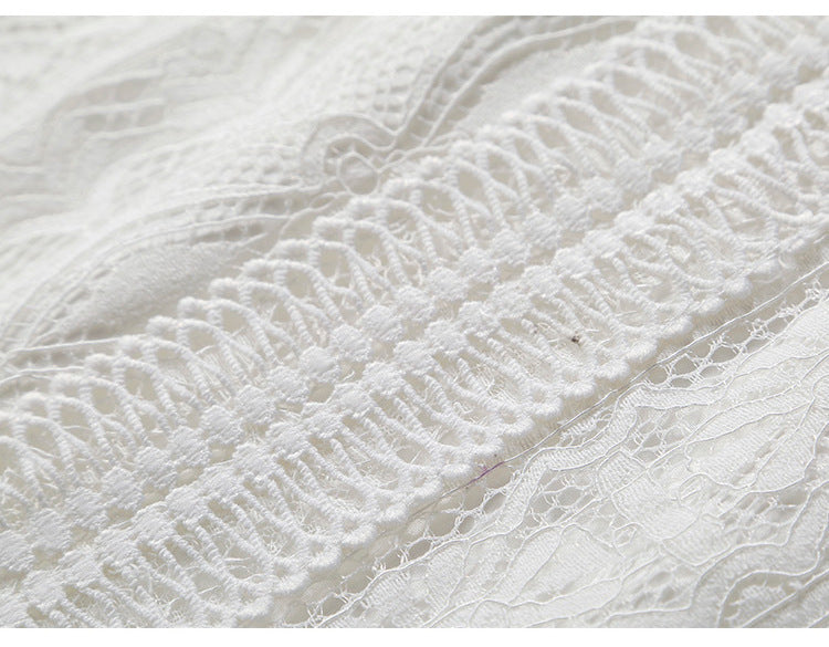Plus Size White Lace Dress