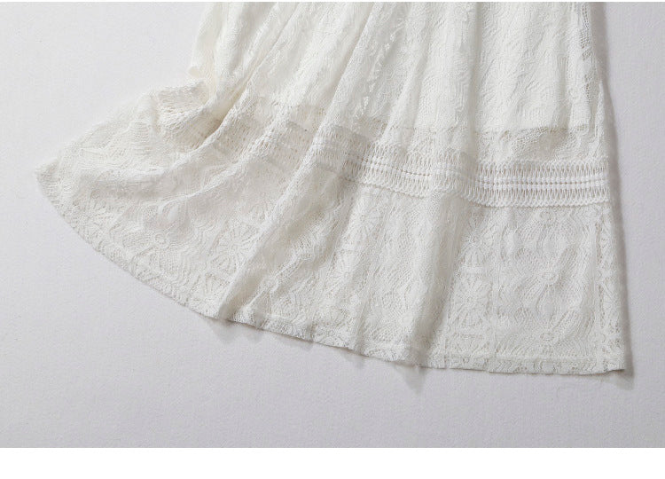 Plus Size White Lace Dress