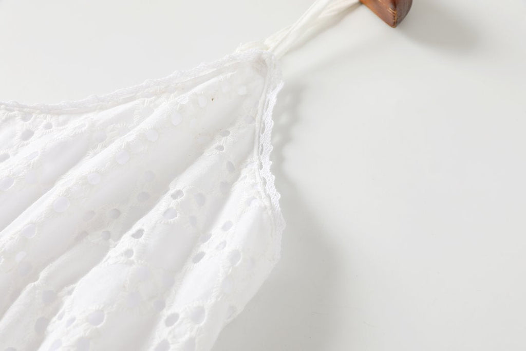 Gwyn Plus Size White Lace Maxi Dress - Casual Wedding Guest
