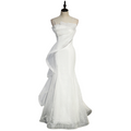 Plus Size White Mermaid Formal Dress