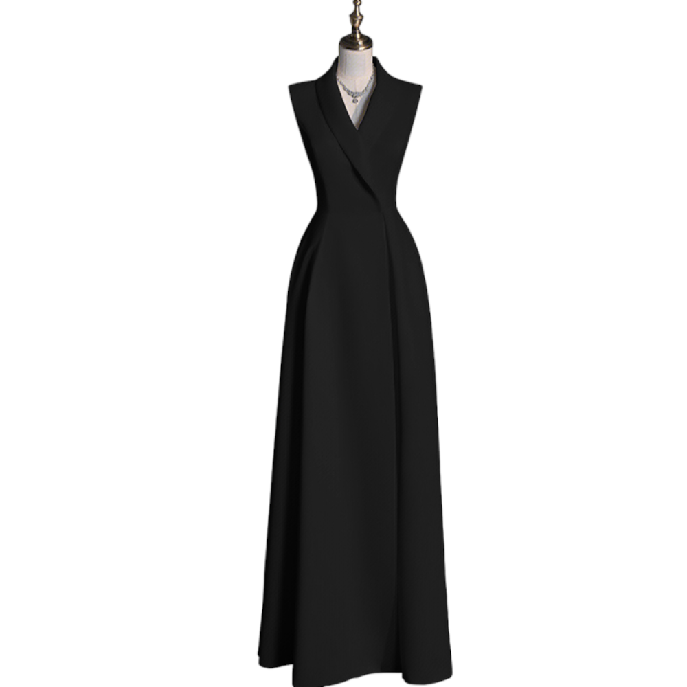 Plus Size White Semi Formal Tuxedo Dress