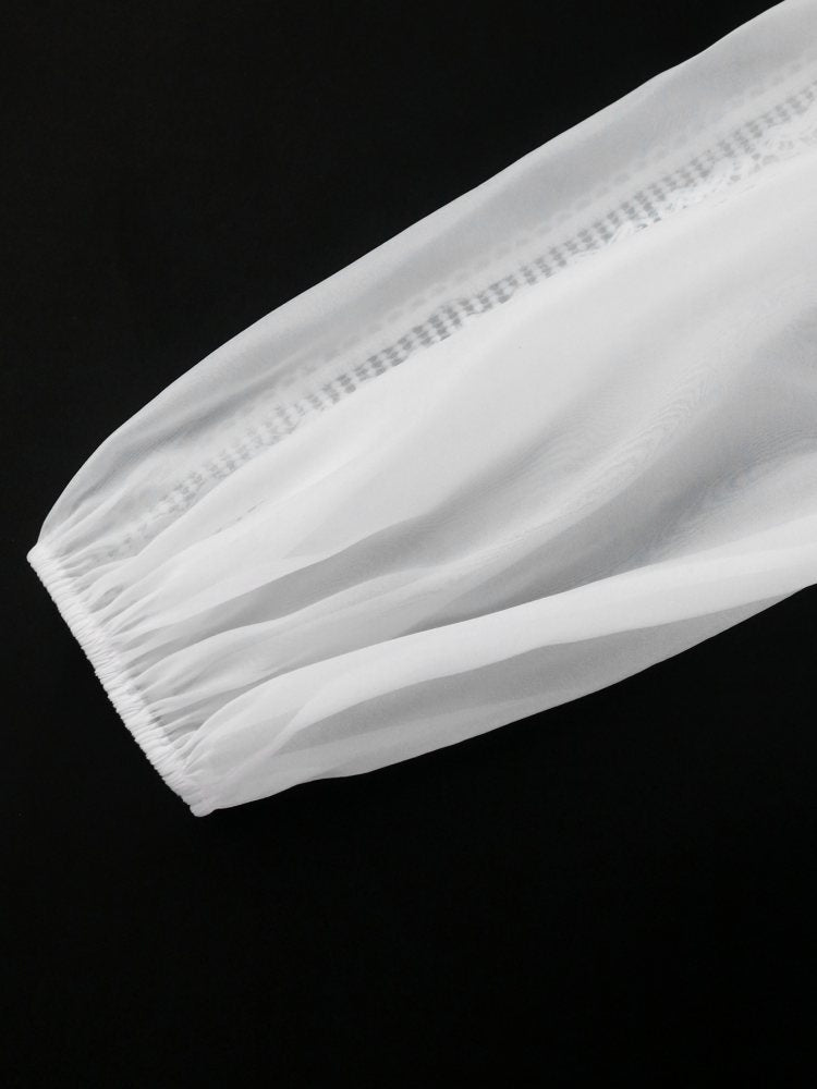 Calla Plus Size White Semi Formal Shirt Dress