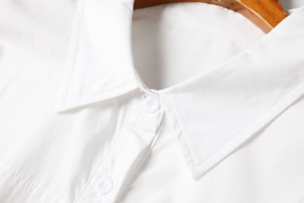 Plus Size White Shirt Dress