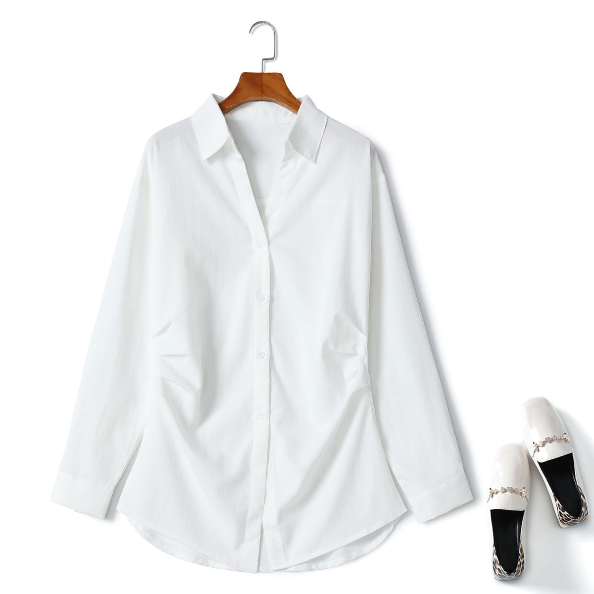 Sydney Plus Size White Shirt