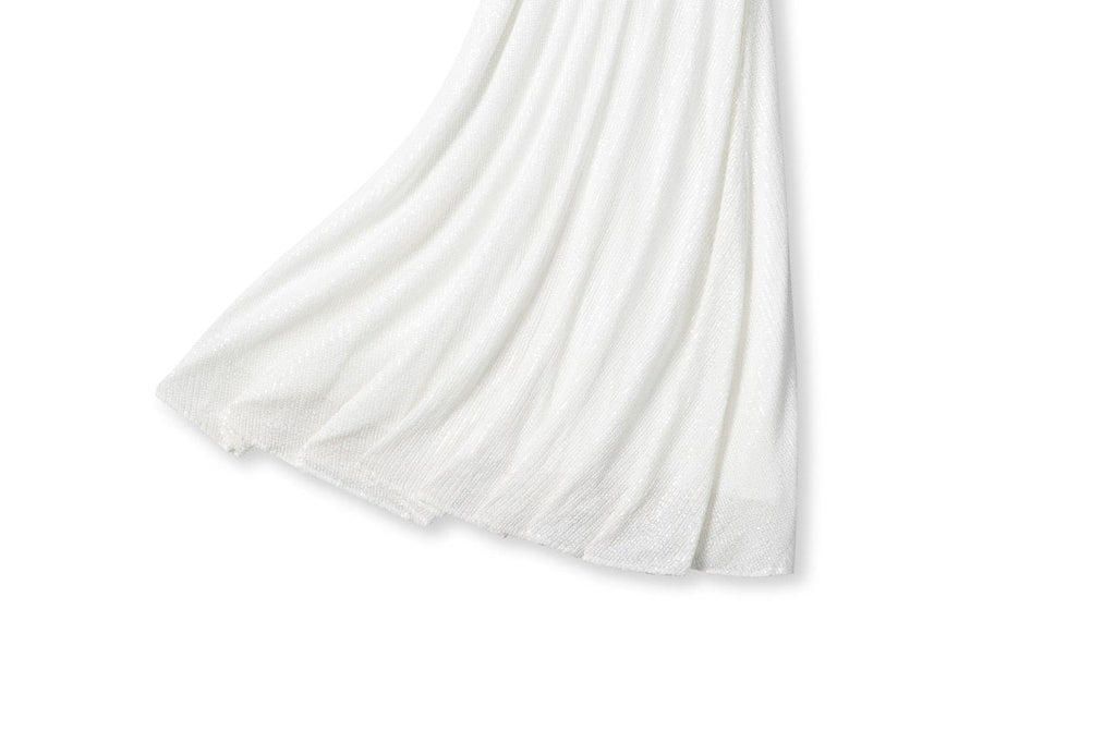 Plus Size White Short Sleeve Maxi Dress